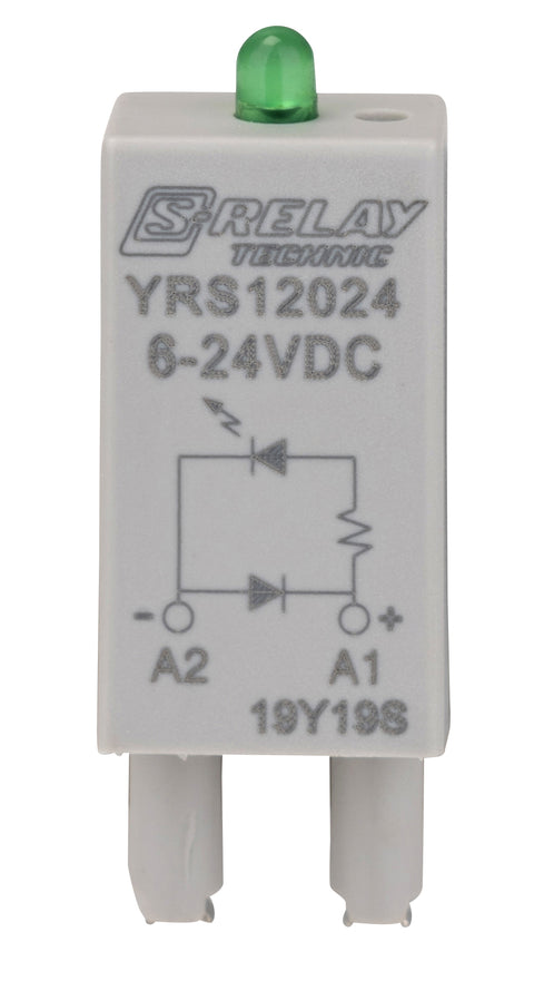 Modul prot. cu diodă+LED verde 6-24Vc.c. A1+ pt socl S-Relay
