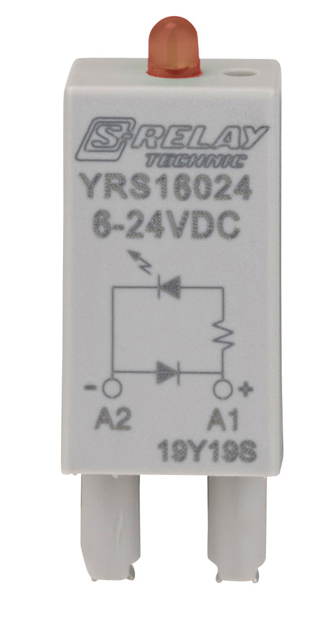 Modul prot. cu diodă+LED roșu 6-24Vc.c. A1+ pt socl S-Relay