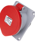 Priză CEE montaj pe panou, 5 poli, 32A 400V IP44, unghi 15°
