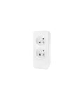 Power strip Pin Type 2-way, Shutter, w/o cable, white