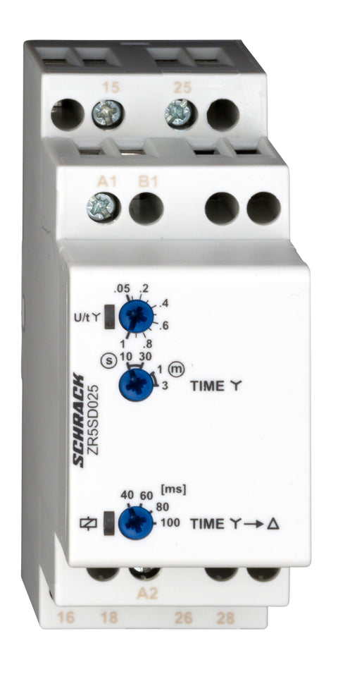 Releu temp. stea/triunghi, 2CC, Ualim=12-240VAC/VDC, 8A