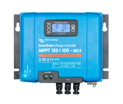 Incarcator solar 12V 24V 48V 100A Victron Energy SmartSolar MPPT 150 100-MC4 VE.Can