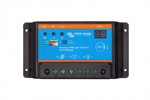 Incarcator solar 12V 24V 5A Victron Energy BlueSolar PWM-Light 12 24V-5A