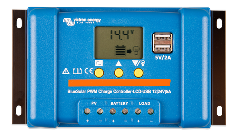 Incarcator solar LCDUSB 12V 24V 30A Victron Energy BlueSolar PWM-LCDUSB 12 24V-30A