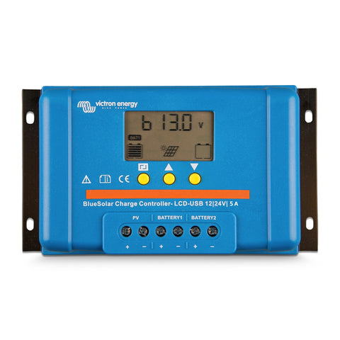 Incarcator solar LCDUSB 12V 24V 5A Victron Energy BlueSolar PWM-LCDUSB 12 24V-5A