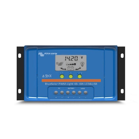 Incarcator solar LCDUSB 48V-10A Victron Energy BlueSolar PWM-LCDUSB 48V-10A