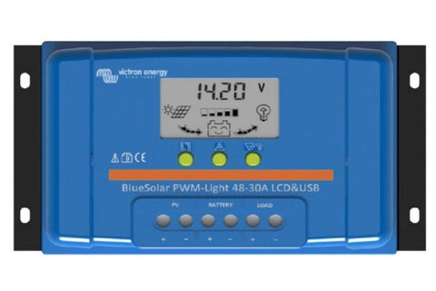 Incarcator solar LCDUSB 48V-30A Victron Energy BlueSolar PWM-LCDUSB 48V-30A