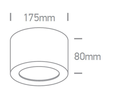 Oona-CL Ceiling luminaire 16W 1100lm 3000K 230V IP20 alb