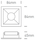 Ula 10W MR16 GU10 IP20 alb cu alama reflector