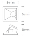 Roki Recessed Spot 10W MR16 GU10 IP20 negru