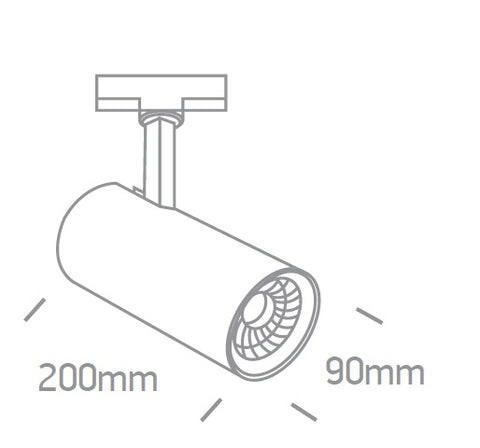 Adela-C 30W LED 2600lm 4000K 38° 230V IP20 negru