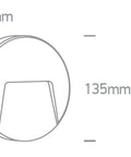 Adamo-R LED 3W 100lm 3000K 230V IP65antracit