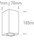 GARO II Wall lamp 2x7W MR16 GU10 IP65 alb