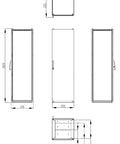 Dulap înseriabil cu 1 uşă IP55 Î=2000 L=600 A=600 mm