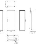 Dulap înseriabil cu 1 uşă IP55 Î=2000 L=800 A=600 mm