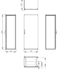 Dulap înseriabil cu 1 uşă IP55 Î=2000 L=800 A=600 mm