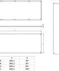 Contrapanou din oţel galvanizat Î=2000 L=800 mm