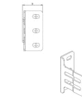 Set urechi de fixare supliment. din lateral a contrapanoului