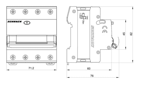 Combined MCB/RCD (RCBO) 3+N, AMPARO 6kA, C 13A, 30mA, Typ A