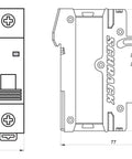 Întreruptor automat modular (MCB) AMPARO 6kA, C 13A, 3-poli