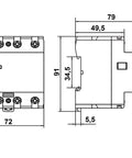 Residual Current Circuit Breaker 10kA, 63A, 4-pole, 30mA, F