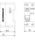 Residual Current Circuit Breaker 10kA, 40A, 2-pole, 30mA, F