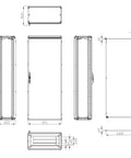 Dulap înseriabil 1 uşă IP55 H=2000 L=800 A=400 mm