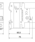Comutator principal modular 63A, 2-poli