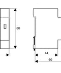 AFDD, seria Lisa, B 13 A, 2 poli, 30 mA, A/cu temp., 10 kA