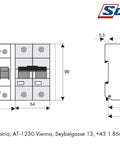 Bloc protectie diferentiala clipsabila   80/2/003-A