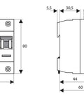 Întreruptor diferential 100A 4poli 30mA
