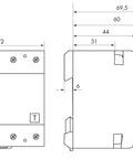 Residual current curcuit breaker 125A, 4-pole, 300mA,type AC