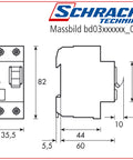 Residual current curcuit breaker 125A, 4-pole, 30mA, type AC