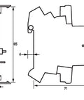 Auxiliary/Trip Signal Contact, 1CO, for RCCB 125A