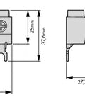 Bloc de alimentare 3poli BE5, 63A, 25mm², certificat UL