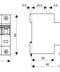 Intrerupator automat B10/3 10kA