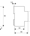 Contact auxiliar 6A 250V 1ND+1NI pentru BR