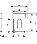 Modul spaţiere, lăţ 9 mm (0.5UH), cuplare prin înclichetare