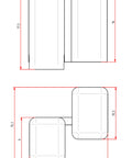 Protection-cover yellow for pin busbar on 1 MW