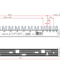Busbar, 1xRCCB 4-pole, 2xMCB 4-pole, 18 x MCB 1+N/1 MW, 30MW