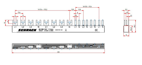 Bara alimentare 4p. 1xFI 4p,1xSI 4p,4xSI 1+N 12UH
