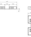 End-cap-set for BSA 3+N