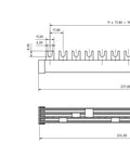 Busbar, 1xRCCB N+3, 4xMCB N+1 12MW