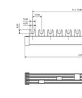 Busbar 4-pole, 6xMCB N+1, 12MW