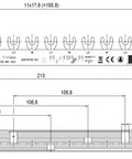 Bareta furca , 6 x P+N, 12M, 10mm²