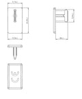 Busbar end-cap 2-pole, 16mm²