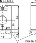 Transformator pentru releu diferențial tip A, diametru 28mm