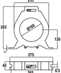 Transformator pentru releu diferențial tip A, diametru 160mm