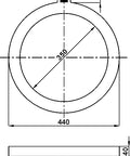 Transformator pentru releu diferențial tip A, diametru 350mm