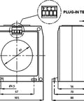 Transformator pentru releu diferențial tip B, 0.3-3A, D=60mm